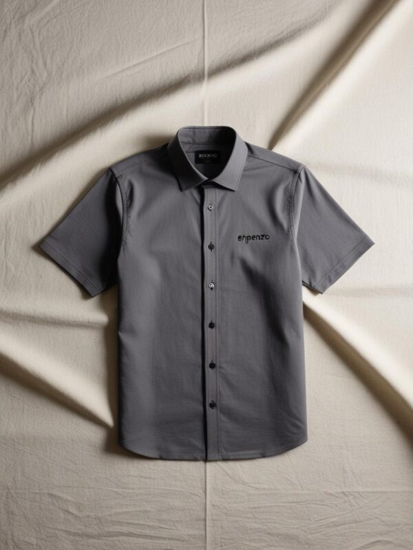 Enpenzo Minimalist Monochrome Shirt - Image 2
