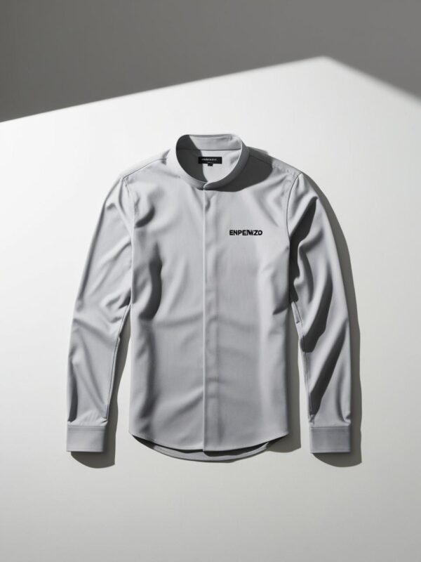 Enpenzo Minimalist Monochrome Shirt - Image 3