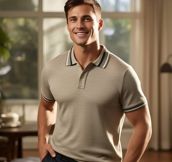 Enpezo Knit Polo Tee Slim Fit