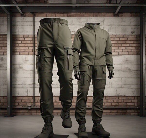 Enpezo Utility Cargo Joggers Multiple Zip