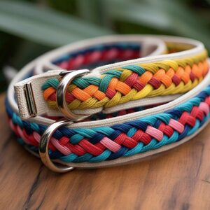 Braided canvas belt