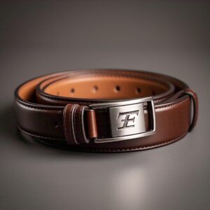 Reversible leather belt