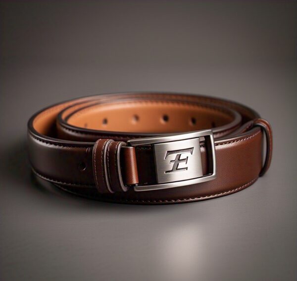 Reversible leather belt