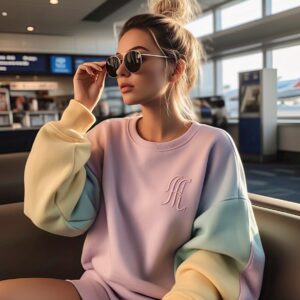 Oversized Enpezo Sweatshirt Dress Dropped Shoulder