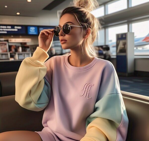 Oversized Enpezo Sweatshirt Dress Dropped Shoulder